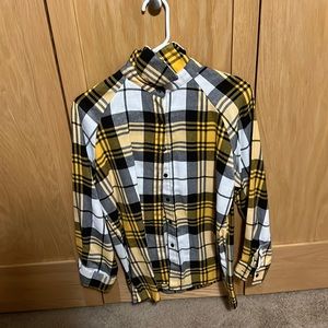 Yellow and black flannel